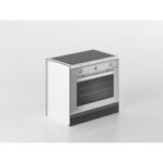 Base forno e fornelli 90 cm antracite/marmo 'Cassandra'