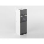 Colonna forno 60 cm antracite/marmo 'Cassandra'