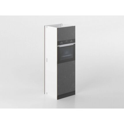 Colonna forno 60 cm antracite/marmo 'Cassandra'