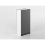 Colonna 90 cm antracite/marmo 'Cassandra'