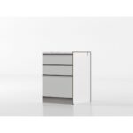 Base cassetti 60 cm grigio/marmo 'Cassandra' - immagine 3