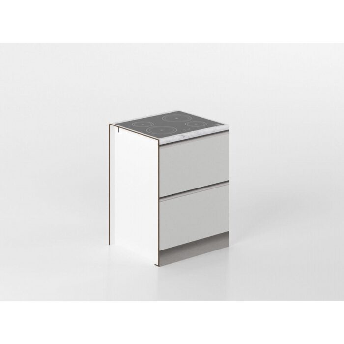 Base fornello 60 cm grigio/marmo 'Cassandra' - immagine 1