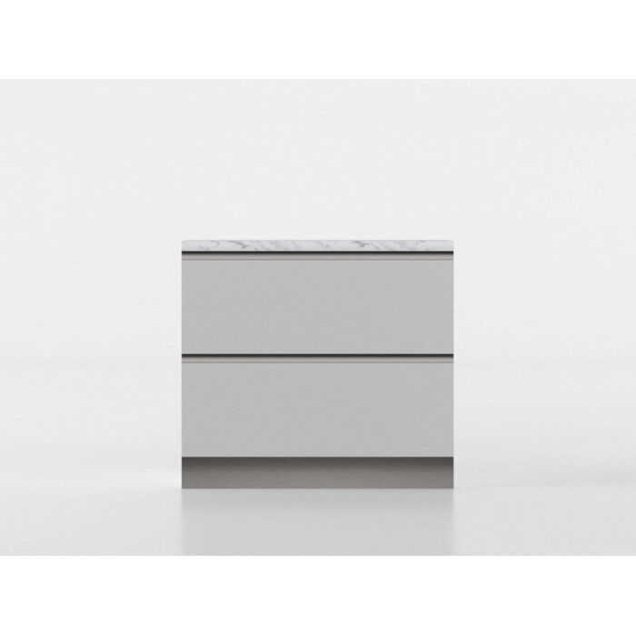 2 chest of drawers base unit 90 cm grey/marble 'Cassandra' - Image 3