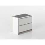 Base fornello 90 cm grigio/marmo 'Cassandra'