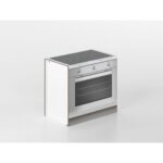 Base forno e fornelli 90 cm grigio/marmo 'Cassandra'
