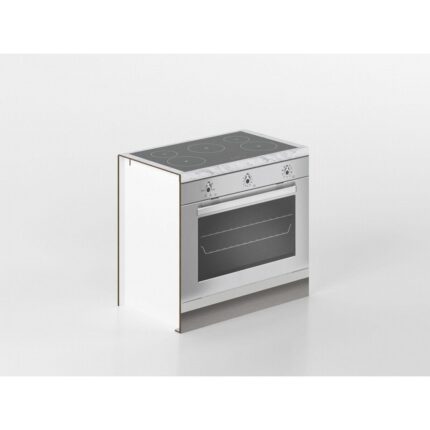 Base forno e fornelli 90 cm grigio/marmo 'Cassandra'