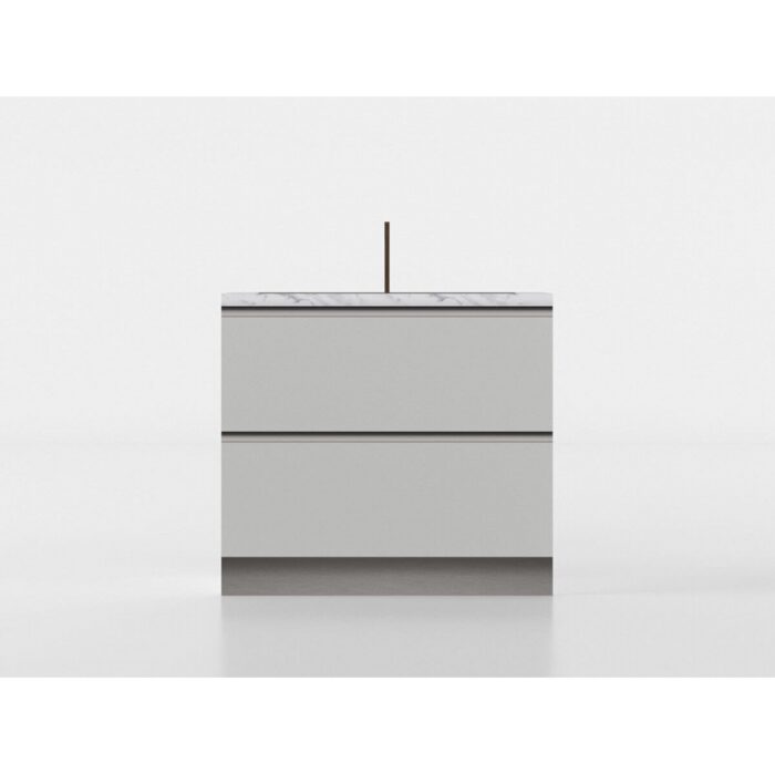 Base lavandino 90 cm grgio/marmo 'Casandra' - immagine 3