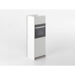 Colonna forno 60 cm grigio/marmo 'Cassandra'