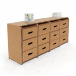 Cassettiera in cartone componibile 'Messi 4'