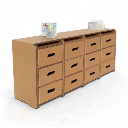 Cassettiera in cartone componibile 'Messi 4'