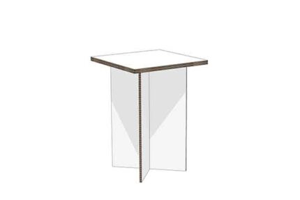 Base angolare 60 cm in cartone cucina 'Gioia'