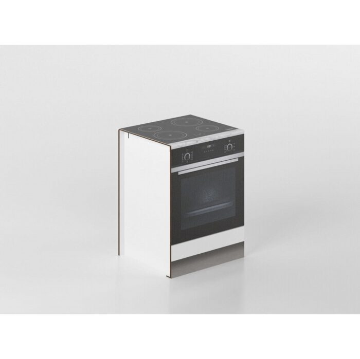 Base forno e fornelli 60 cm bianco/marmo 'Cassandra' - immagine 1