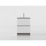 Unterschrank Spüle 60 cm weiß/marmor 'Cassandra' – Bild 3