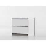 Base cassettoni 90 cm bianco/marmo 'Cassandra' - immagine 3