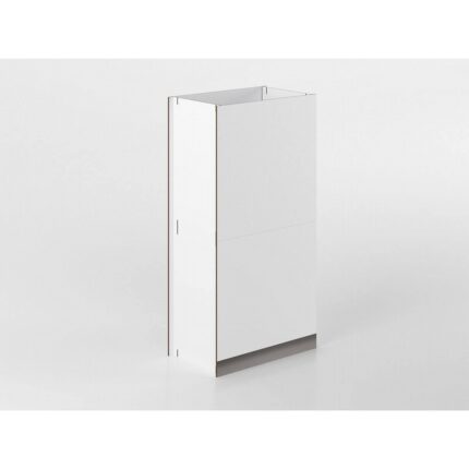 Colonne 90 cm blanc/marbre 'Cassandra'