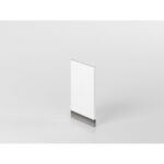 Fianco finitura base 60 cm bianco/marmo 'Cassandra'