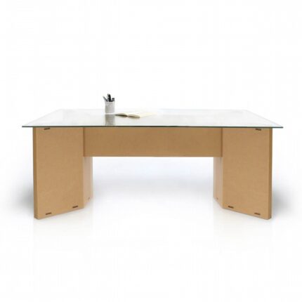 Tavolo di servizio con piano in vetro 'Otro Small'