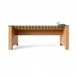 Scrivania in cartone con piano in vetro 'Pedra V'