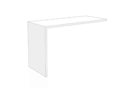 Rectangular kitchen peninsula in cardboard 'Lia'