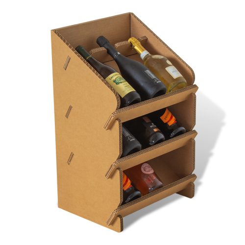 portabottiglie in cartone