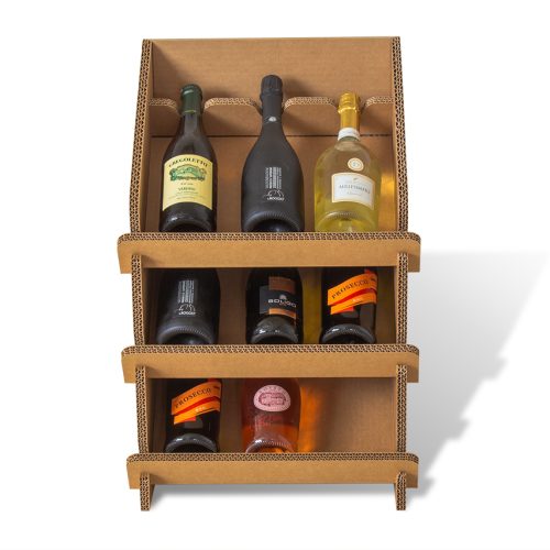 Flaschenschrank aus Pappe 'Solda'