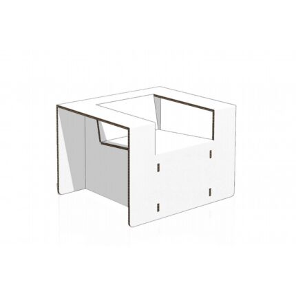 Cardboard armchair for Home Staging furniture - NaturDesign