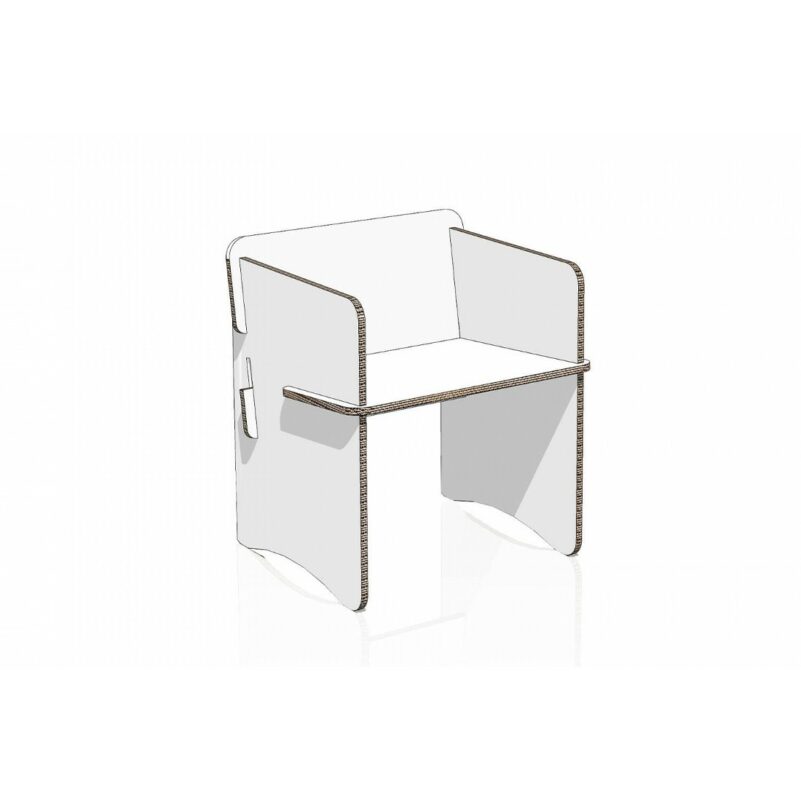 Chaise de bureau en carton pour meubles Home Staging