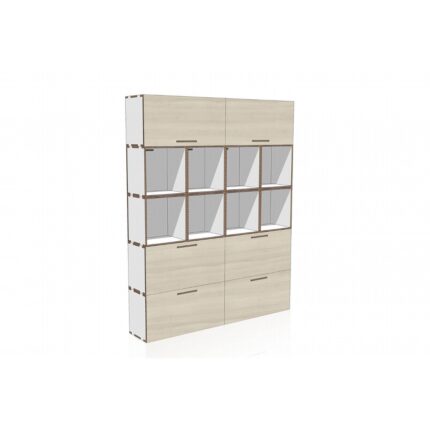 Libreria 80 cm stampata in cartone home staging