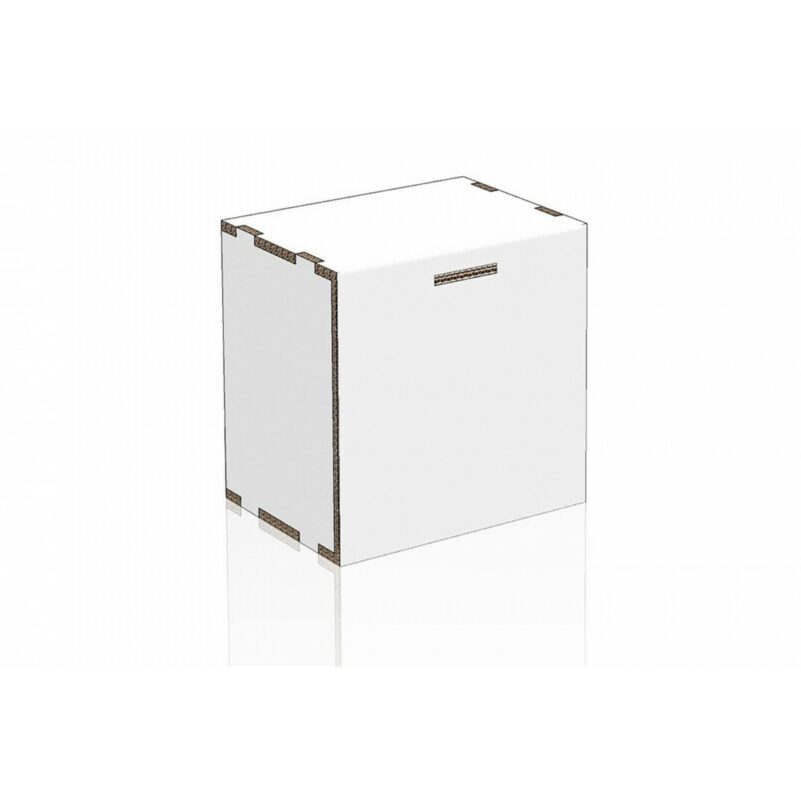 Bibliothèque en carton 40 cm pour le home staging - NaturDesign