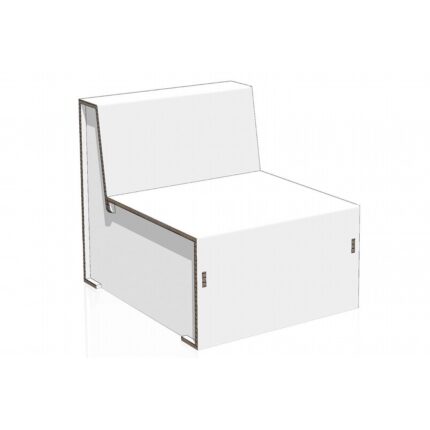 Seduta divano in cartone per home staging - NaturDesign