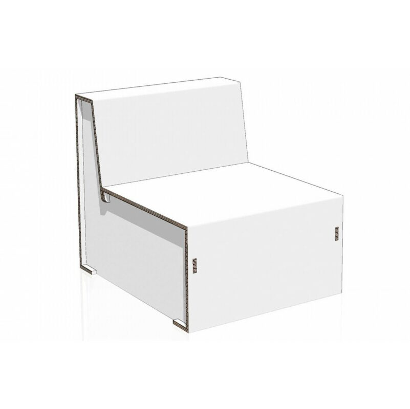 Assise de canapé en carton pour le home staging - NaturDesign