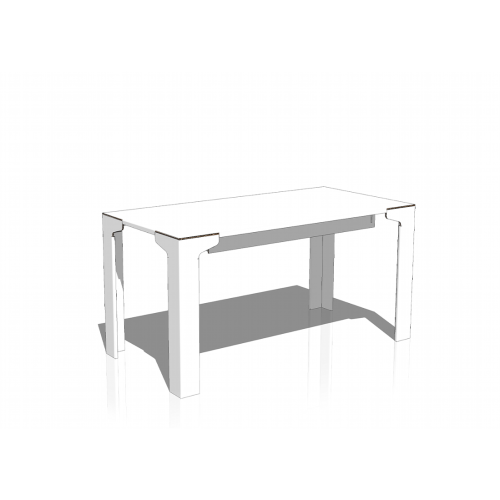 Maxi table en carton pour le home staging meubles de cuisine