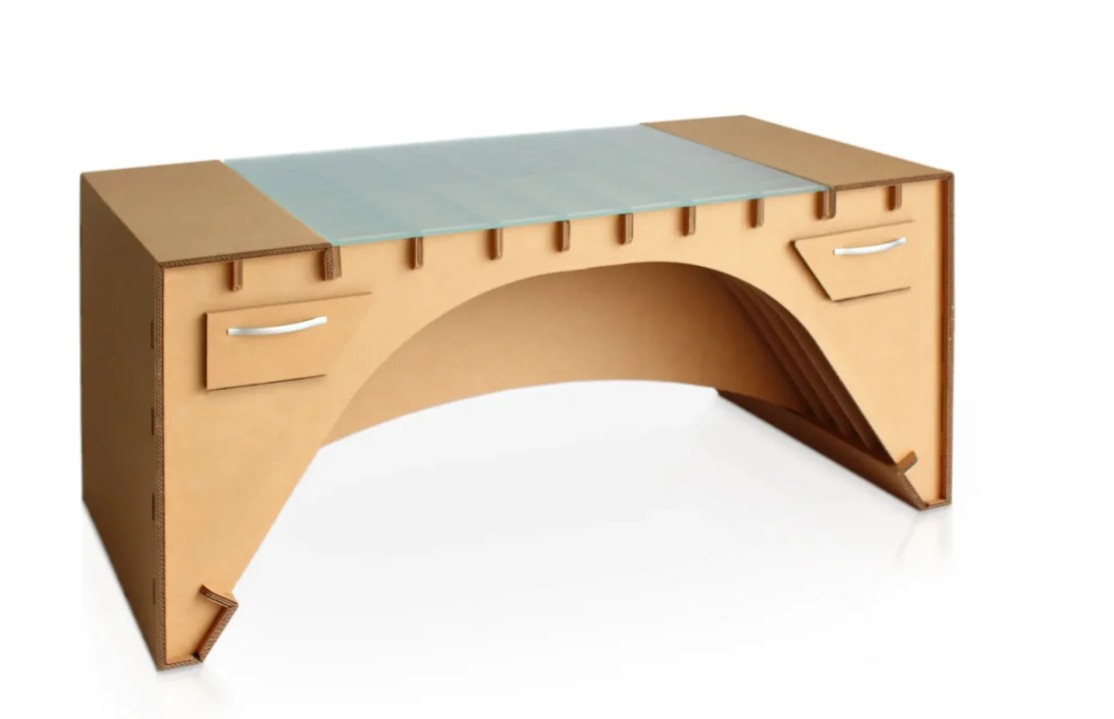 Scrivania in cartone creativa 'Trayo 02'