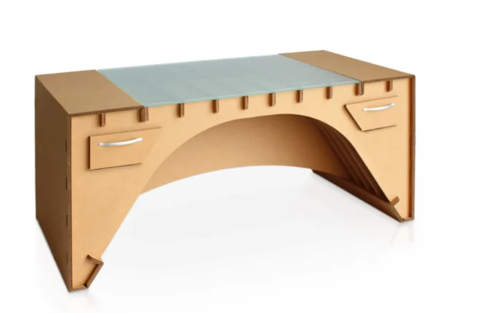 Scrivania in cartone creativa 'Trayo 02'