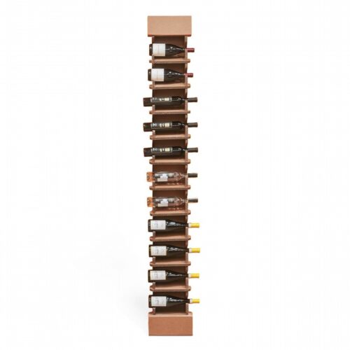 Wall-mounted cardboard bottle holder 'Upia'