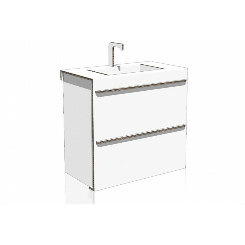 Lavandino in cartone 90 cm Home Staging