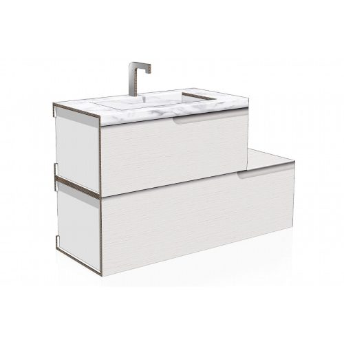 Lavandino piccolo sovrapposto stampato in cartone