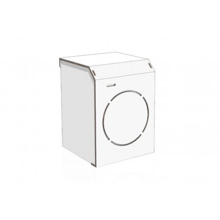 Lavatrice in cartone per home staging