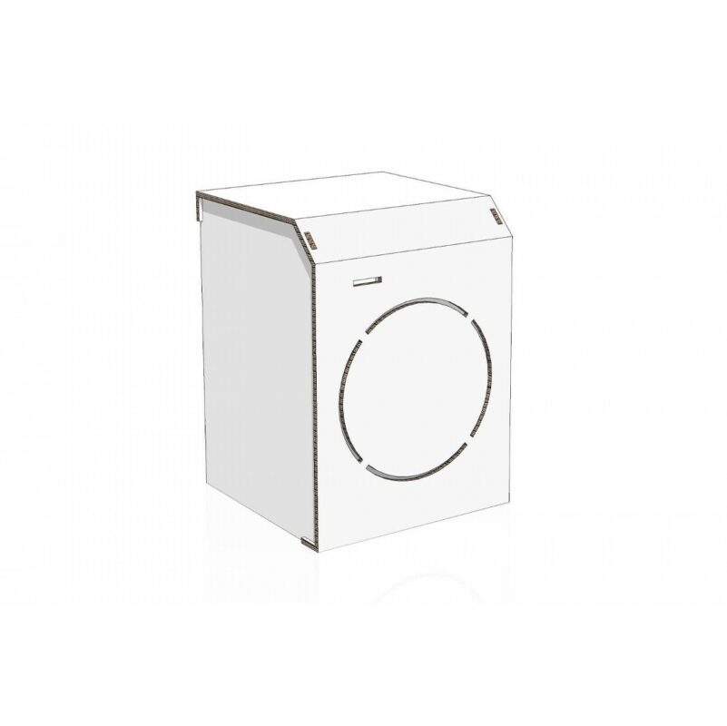 Lavatrice in cartone per home staging