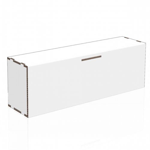 Libreria 120 cm in cartone per Home Staging