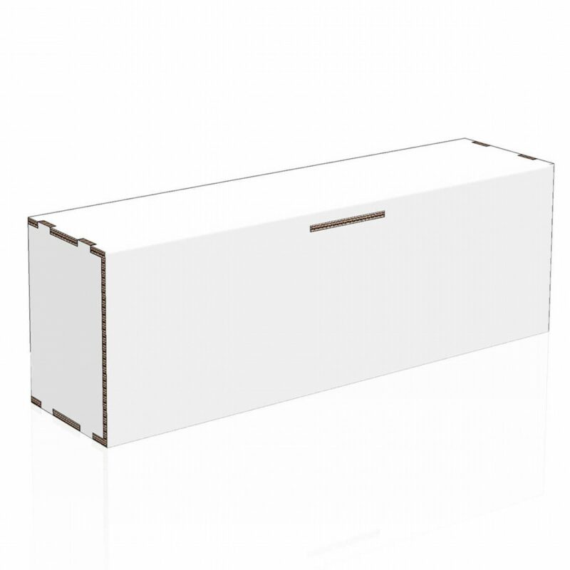 Libreria 120 cm in cartone per Home Staging