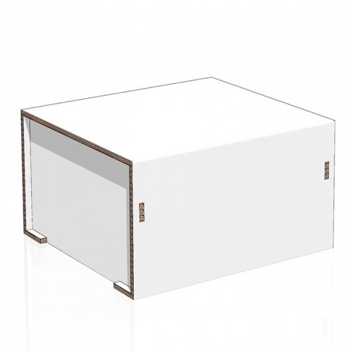 Pouf in cartone per arredi home staging - NaturDesign