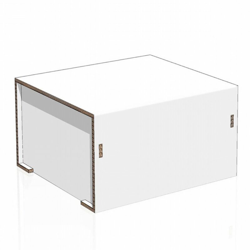 Pouf en carton pour meubles de home staging - NaturDesign