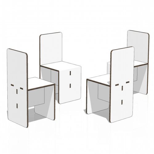 Sedie Classiche in cartone per Home Staging