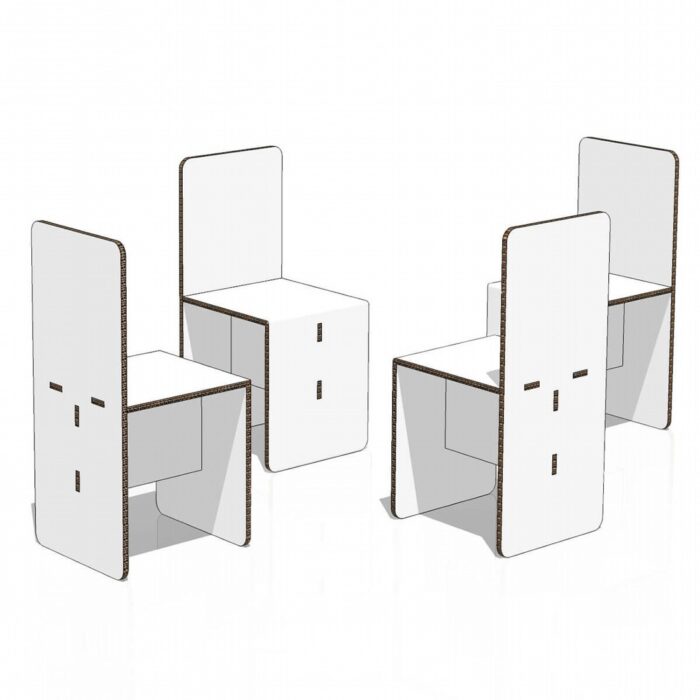 Sedie Classiche in cartone per Home Staging