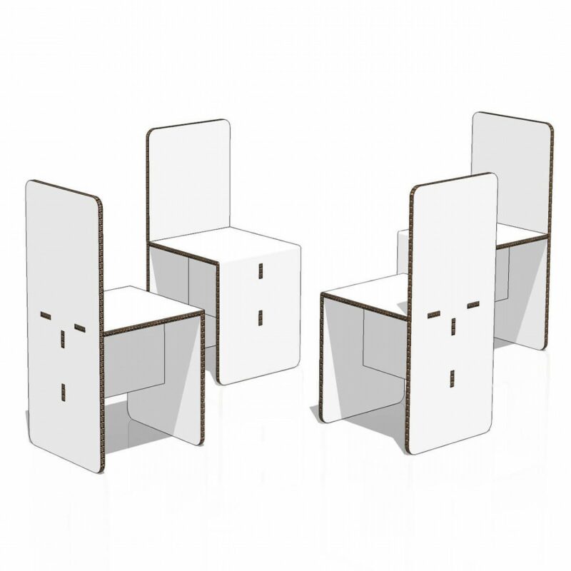 Sedie Classiche in cartone per Home Staging