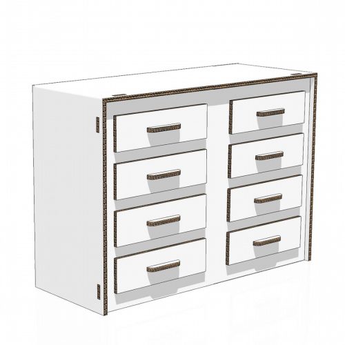 Commode en carton 100 cm Home Staging