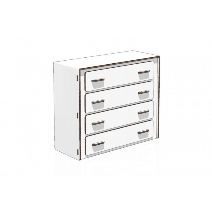 Comò in cartone per allestimenti home staging