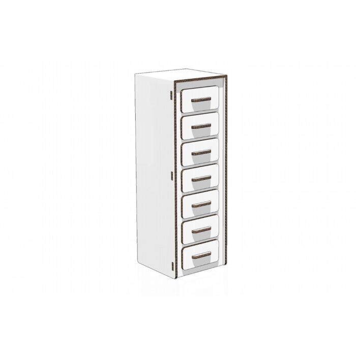 Commode hebdomadaire en carton pour le Home Staging Commode hebdomadaire en carton pour le Home Staging