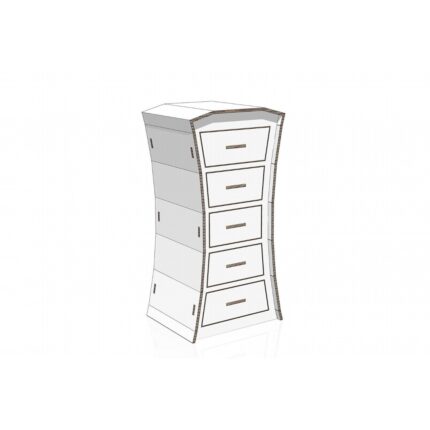 Cassettiera settimanale intagliato in cartone - NaturDesign